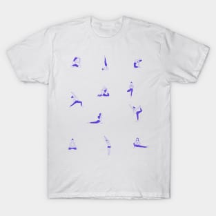 woman yoga poses T-Shirt